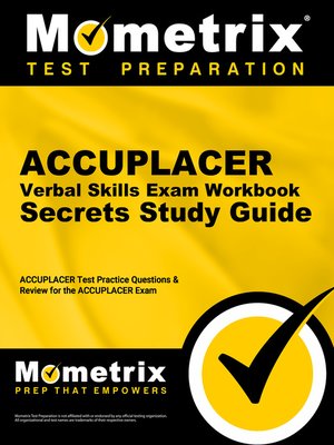 cover image of ACCUPLACER Verbal Skills Exam Secrets Workbook